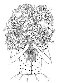 Il materiale mazzo di fiori più comune è metallo. Vector Lo Zentangl Dell Illustrazione Una Ragazza Ed Il Mazzo Dei Fiori Disegno Di Scarabocchio Esercizi Meditativi Libro Da Col Illustrazione Vettoriale Illustrazione Di Bellezza Background 80539816