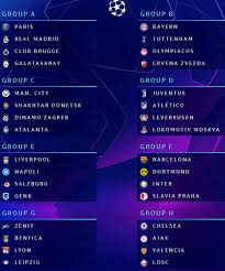 Die offiziellen lizenzierten geschäfte werden von kommerziellen partnern betrieben, die von der uefa lizenziert wurden. Champions League Das Sind Die Gruppen Der Saison 2019 20 Watson