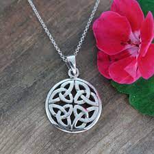 Celtic Trinity Knot Necklace Everlasting Love Knot Celtic Etsy Unisex Jewelry Trinity Knot Jewelry Celtic Knot Pendant
