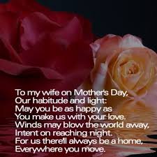 May 03, 2021 · may 3, 2021 by youths4success. Mothers Day Quotes For Wife Quotesgram
