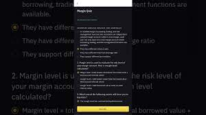 Both of the above because binance gets quotes from multiple exchanges to calculate the risk rate. Binance Margin Quiz Correct Answers Youtube