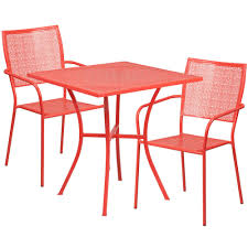 Bistro round table and chair set cover durable and waterproof outdoor furniture. Bistro Table Set Panini 28 Inch Small Bistro Table Set