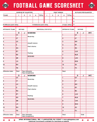 13 sample football score sheet templates from soccer score sheet template , image source: Download Football Score Sheet For Free Formtemplate