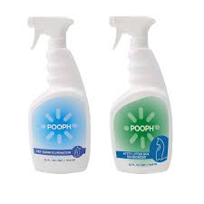 Pooph Pet Odor Eliminator and, Kitty Litter Spray 2-32oz Bottles -  Dismantles Odors on a Molecular