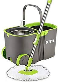 Amazon Brand Umi Essentials Stainless Steel Self Wringing Microfibre Spin Mop And Bucket Floor Cleaning System In 2020 Floor Cleaning Mop Floor Cleaner Cleaning Mops