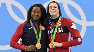 Jamie about half of that. Rio 2016 Simone Manuel And Penny Oleksiak Make Olympic History With 100 Metres Freestyle Gold Abc News