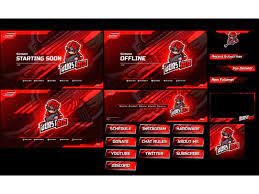 Custom Stream Twitch Overlay For Burst Red In 2021 Streaming Twitch Overlays