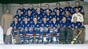 Approximately one year from now, if everything goes to plan, the gold medal men's hockey game will be played at the olympics. 1960 Men S Ice Hockey Team U S Olympic Paralympic Museum