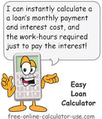 Monthly payments depend on the loan repayment scheme. Easy Loan Calculator For Calculating Monthly Payment And Interest