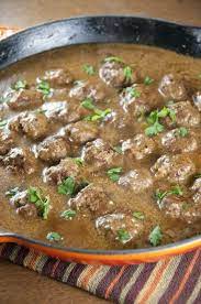 Swedish Meatballs With Creamy Gravy Wishes And Dishes Recipe Recipes Food Beef Recipes