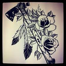Maybe you would like to learn more about one of these? Tomahawk Native American Tattoo Feather Tattoos American Tattoos