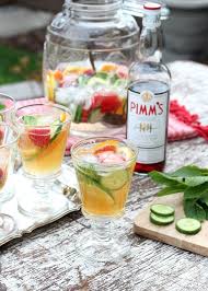 Pimm S Cocktail Jug For Your Next Outdoor Party Recipe Cocktails And Canapes Pimms Cocktail Cocktails Jugs