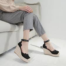 Women's Espadrilles Wedge 2021 New Sandals Skirt Hollow Shoes Women's  Fashion Pointed High Heels Thick Bottom Straw|High Heels| - AliExpress