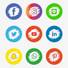 social media icons set logo vector illustrator social media clipart social icons logo icons png and vector with transparent background for free download การออกแบบนามบ ตร โปสเตอร กราฟ กด ไซน ไอคอน