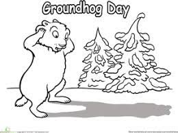 This printable features a groundhog who has just seen his shadow. Groundhog Day Worksheet Education Com