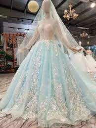 Sola wood bride bridal wedding bouquet navy blue pink blush ivory rose large. Light Blue Slim Simple Luxurious And Long Tailed Wedding Dress Light Blue Wedding Dress Turquoise Wedding Dresses Blue Wedding Dresses