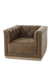 Tufted leather victorian era chaise lounge / living room accent chairsan tan furniture in mesa9115 e baseline rd suite c102mesa, arizona. Jardene Tufted Leather Swivel Accent Chair