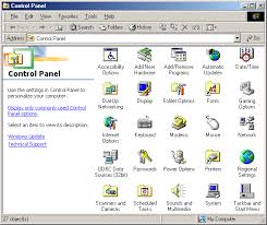 windows me control panel health tech old computers display folder