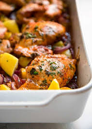 For This Spanish Roasted Chicken Boneless Thighs Are Simply Seasoned With Smoked P Chicken Seasoning Recipes Roasted Chicken And Potatoes Roast Chicken Recipes