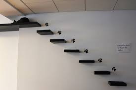 The mounting screws are recessed and covered with matching wood buttons. Image Result For Cat Wall Steps Catfurniture Cat Steps Cat Stairs Cat Wall