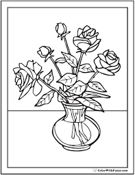 Educational fun kids coloring pages and preschool skills worksheets. 73 Rose Coloring Pages Customize Pdf Printables