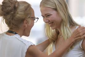 Students at the Wisbech Grammar School in Wisbech celebrate 'exceptional'  set of A-Level results