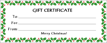 Free Gift Certificate Holiday With 30 Kb Gif Free Printable Christmas Gift Certificate Templates 33195