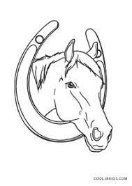 Horse head and beautiful mane. Free Printable Horse Coloring Pages For Kids