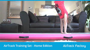 Popular gymnastics airtrack, inflatable tumble track for sale. Airtrack Training Set Home Edition Youtube