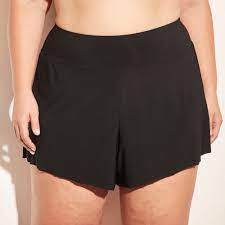 Women S Swim Shorts Aqua Green Black 24w 26w Swim Shorts Women Plus Size Swim Swim Shorts