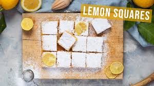 Recette Lemon Squares Ou Carres Au Citron Youtube
