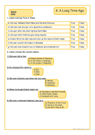 Use this themed star wars worksheet (pdf) to practise adding numbers up to 12 (eyfs/ks1). Star Wars Listening English Esl Worksheets For Distance Learning And Physical Classrooms