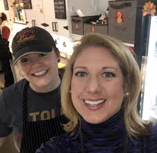 One of us is The Turkey Lady, one of us is not. Can you guess which is  which? WGAL News Channel 8 Susquehanna Valley, Pa. Thanksgiving Preps at  Central Market