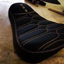 Thehogring Custom Motorcycle Seat By Smithcustoms Pleats Motorcycle Seats Automotive Upholstery Car Interior Accessories