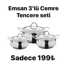 Emsan balat çelik sahan seti 6 parça. Nazar Zuccaciye Emsan Cemre 6 Parca Midi Paslanmaz Celik Facebook