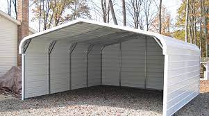 A Guide To Metal Car Ports Metal Carports Steel Carports Vujdnoe Portable Carport Carport Enclosed Carport