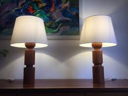 Save now with 20% off terrin black and gold shade interior one light shaded floor lamp. Danish Modern Table Lamps 1960s Set Of 2 For Sale At Pamono