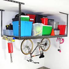 Overhead garage storage vaulted ceiling. Saferacks 4 Ft X 8 Ft Overhead Garage Storage Rack And Accessories Kit Costco