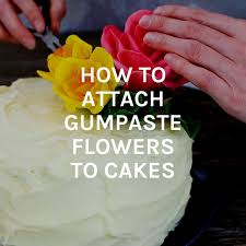 Check spelling or type a new query. How To Attach Gumpaste Flowers To Cakes I Scream For Buttercream