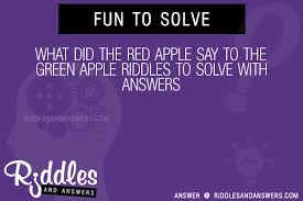 If you find any questions that are not present here or if your score was we will update the answers as soon as we can. 30 What Did The Red Apple Say To The Green Apple Riddles With Answers To Solve Puzzles Brain Teasers And Answers To Solve 2021 Puzzles Brain Teasers