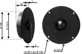 Audax soft dome tweeter pn hd13d34h high frequency driver for parts/repair. Audax Tw034x0 Tweeter Fidelity Components Shop