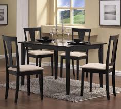 5 Piece Dining Table Chairs Set Wooden Kitchen Room Furniture Kit For 4 Black 363 36end Date Dec 2 Cheap Dining Room Sets Dining Room Sets Black Dining Room