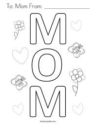 Vehicles are one of the most sought after subjects for coloring pages. To Mom From Coloring Page Twisty Noodle