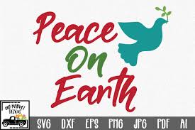 You will get a zip file including an svg, dxf and png formats in black, as well as the file license. Peace On Earth Graphic By Oldmarketdesigns Creative Fabrica