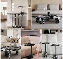 Modern Luxury Italian Noir Grand Antique Marble Dining Table Living Room  Napoleon Black Marble Plinth Small Side Table Coffee Table
