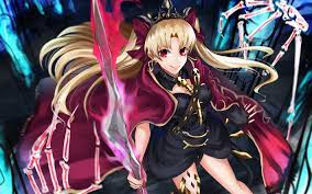 download wallpapers lancer manga art fate grand order ereshkigal besthqwallpapers com fate stay night series fate fate anime series