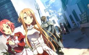 You may crop, resize and customize tsuboi ryotaro images and backgrounds. Hd Wallpaper Sword Art Online Anime Yuuki Asuna Kirigaya Kazuto Alicia Rue Black Eyes Orange Eyes Pink Hair Tsuboi Ryotaro Long Hair Wallpaper Flare