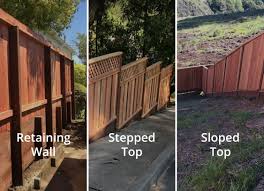 And i don't mean high tech, expensive retaining walls that are holding up a wall of mud. Ergeon Building A Fence On A Slope Options For Your Property