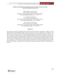 Gold rates in mumbai today depend on a host of factors that are largely internationally dependent. Pdf The Relationship Between Selected Macroeconomic Factors And Gold Price In Malaysia