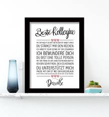 Beste Kollegin Gerahmter Kunstdruck Schwarz Gerahmte Kunstdrucke Geschenke Fur Tanten Weihnachtsgeschenk Beste Freundin